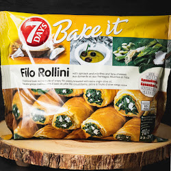 Filo Rollini With Spinach And Mizithra And Feta Cheese