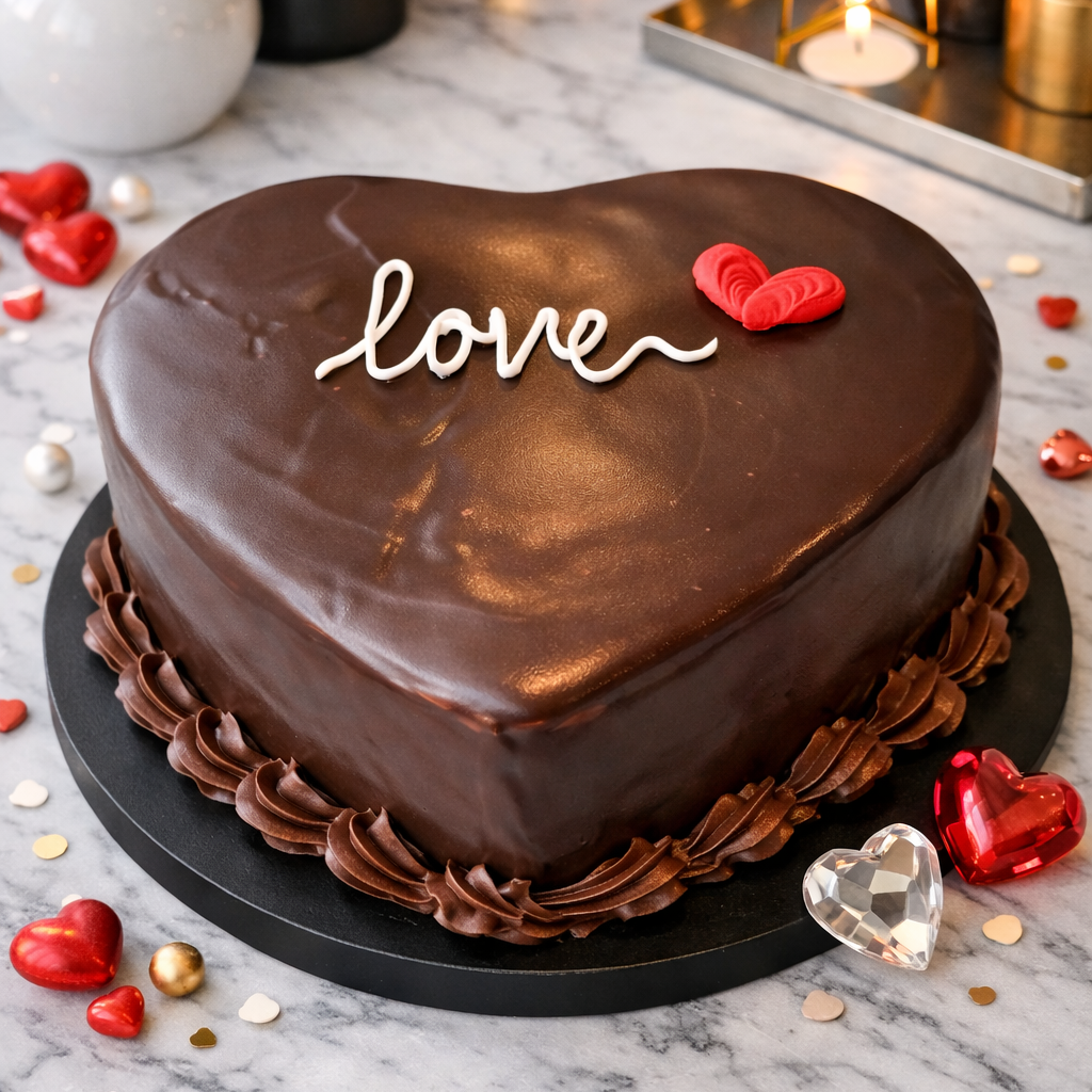 Chocolate Heart Cake