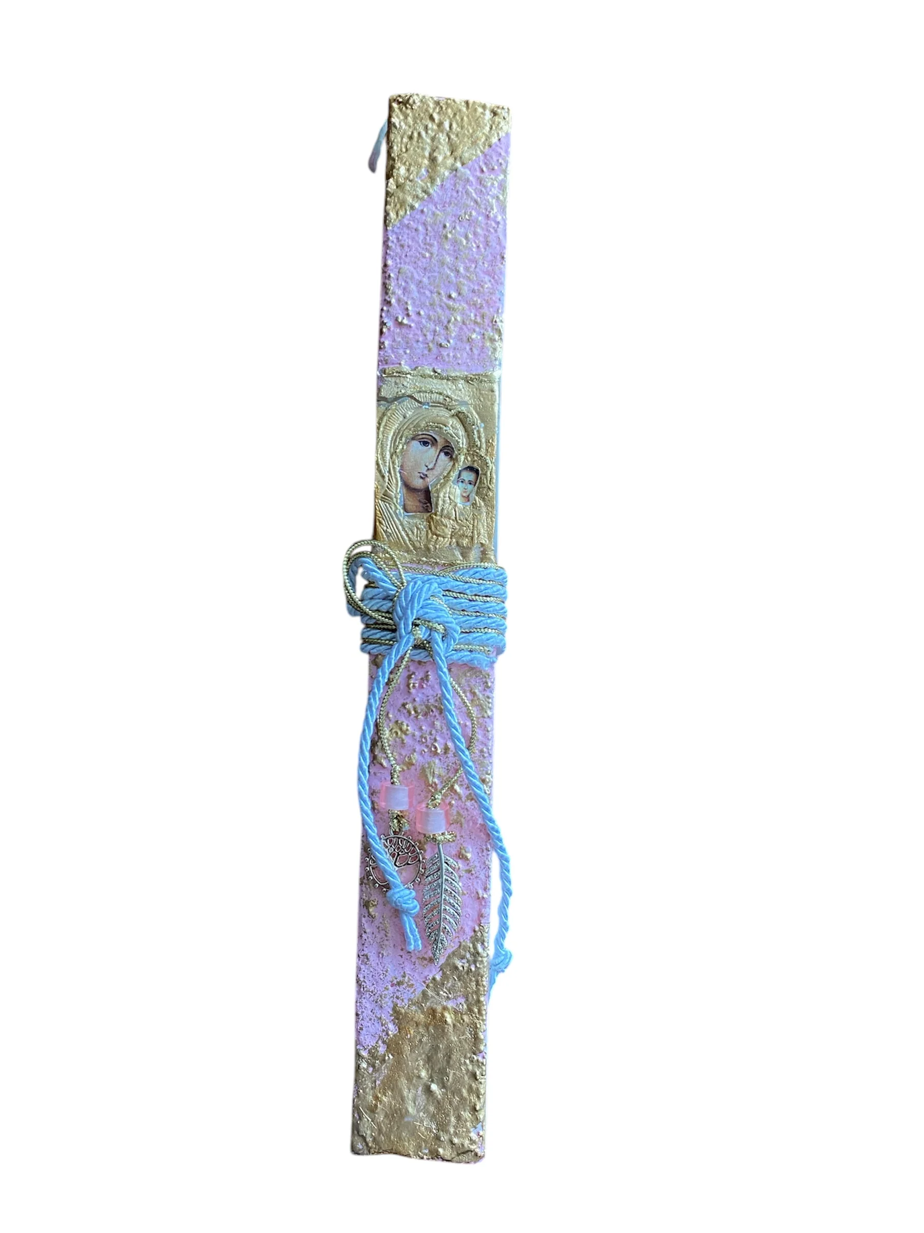 Candle - Purple and Gold with Icon
