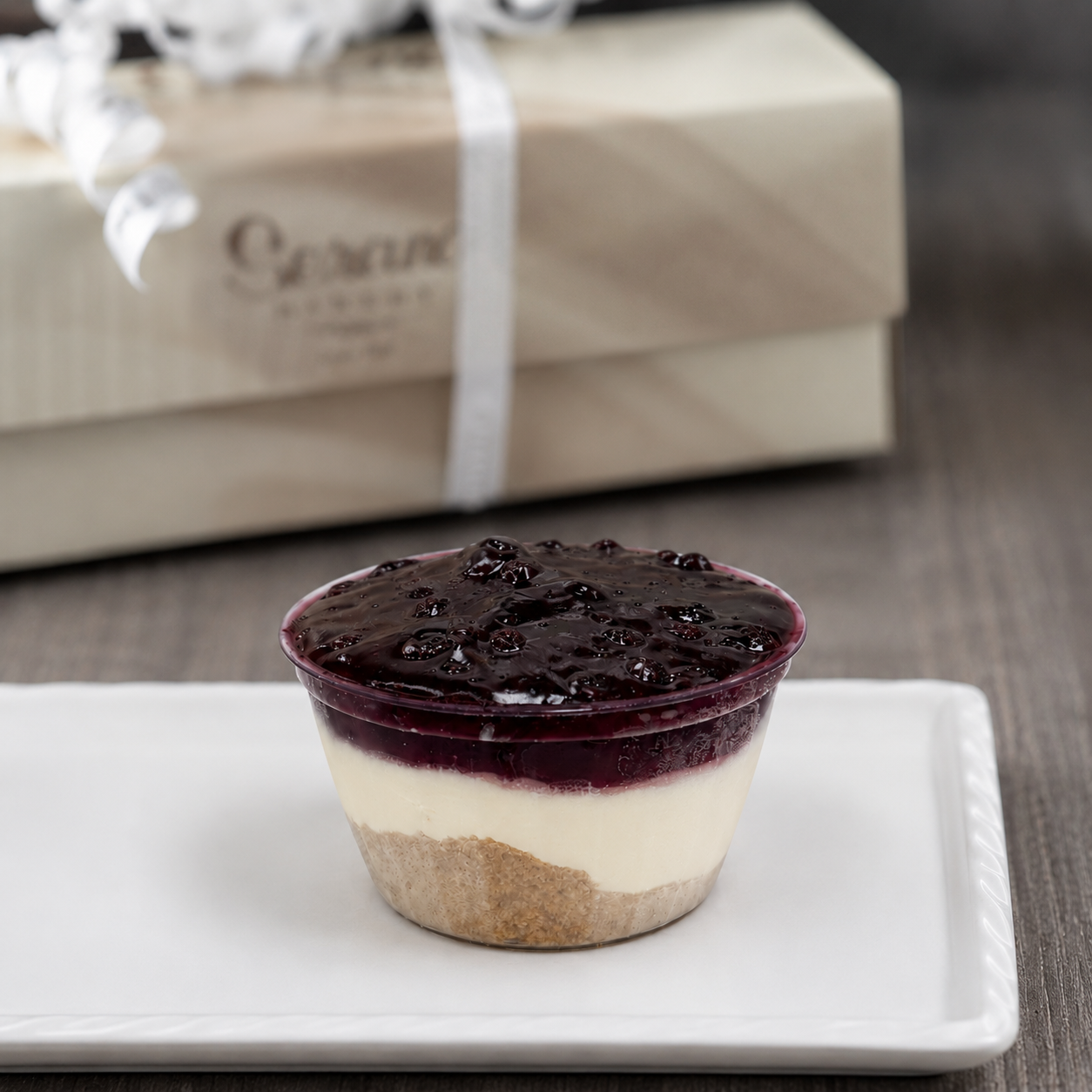 Large Blueberry Cheesecakes